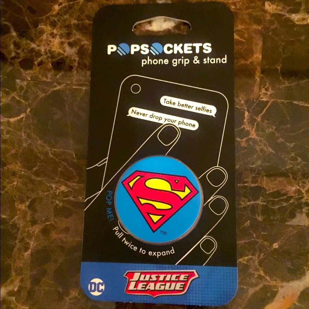 Justice League Supermán Icon Popsocket Phone Grip
